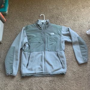 North Face Grey Zip Up Sweatshirt